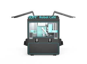 Kiosque à café robot intérieur de 7e génération en façade 20260506 143850