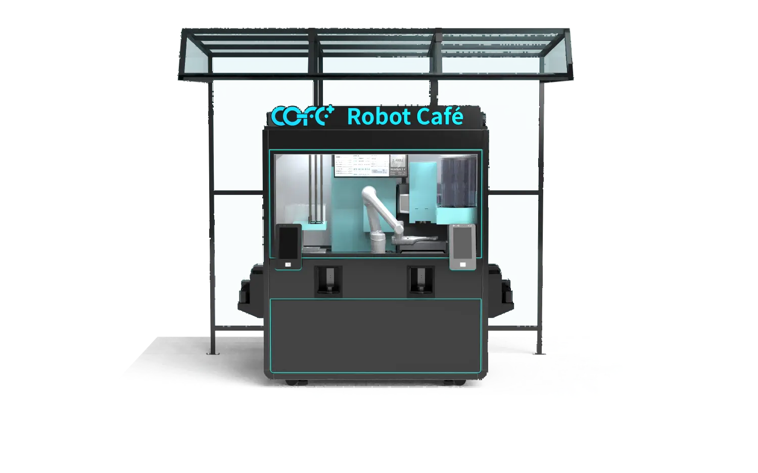 Outdoor Robot Coffee Kiosk-Front